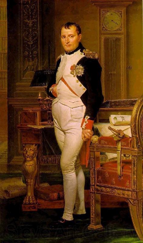 Jacques-Louis David Napoleon in His Study France oil painting art